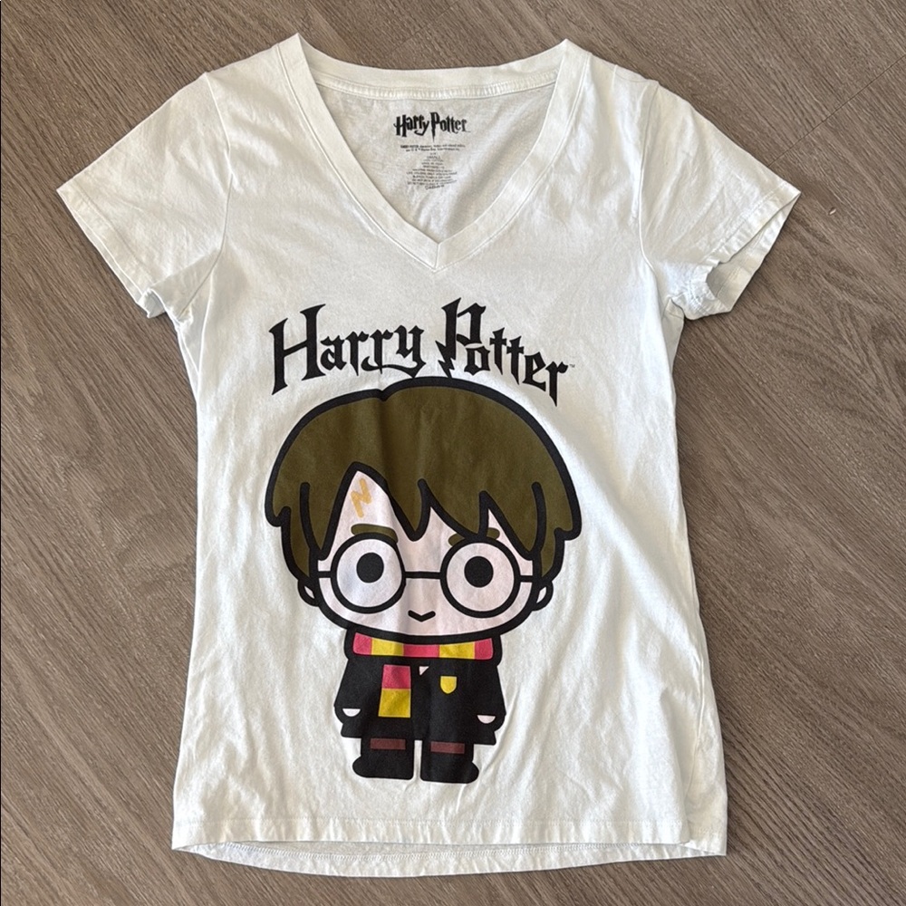 Warner Bros. White Harry Potter Cartoon Tee